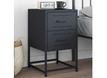 Vidaxl Comodino Antracite 36X39X60,5 Cm Acciaio