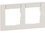 Legrand Seano+ Telaio Orizzontale A 2 Ingressi Con Campo Di Etichettatura, Produzione E Imballaggio Sostenibili, Ultra Bianco, 765892