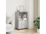 Vidaxl Armadio A Rotelle Grigio Cemento 55X40X91 Cm Materiale A Base Di Legno