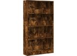 Vidaxl Libreria In Rovere Fumé 80X24X143 Cm Materiale A Base Di Legno