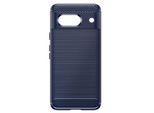 Avizar, Custodia Protettiva Flessibile Per Google Pixel 8A, Effetto Carbonio, Blu Scuro