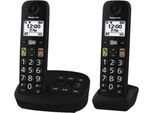Panasonic KX-TGU132EXB, Telefono Analogico/Dect, Ricevitore Cordless, Nero
