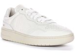 Scarpe Da Ginnastica Veja V 90 Da Donna In Pelle Con Lacci Piatti E Logo Ot In Pelle Sul Lato In Bianco Sporco - 4 Regno Unito - 37 Eu - 6 Us / Crema