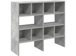 Vidaxl Portascarpe 2 Pezzi Impilabili In Cemento Grigio 89,5X30X40 Cm