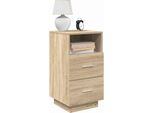 Vidaxl Comodino Con 2 Cassetti Rovere Sonoma 36X36X68 Cm