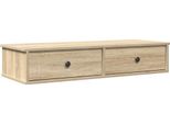 Vidaxl Scaffale A Muro Con Cassetti In Rovere Sonoma 100X37,5X19 Cm