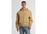 Urban Classics Uomo Fluffy Zip Hoody Unionbeige - M