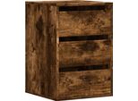 Vidaxl Cassettiera In Rovere Fumé 40X41X58 Cm Materiale A Base Di Legno