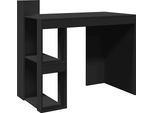 Vidaxl Desk Black 103,5X56,5X94 Cm Materiale A Base Di Legno