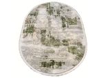 Tappeto Ovale 80X150 Cm Stefano - Verde / Beige