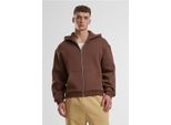 Urban Classics Uomo Fluffy Zip Hoody Marrone Cioccolato - S
