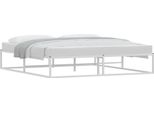 Vidaxl Struttura Letto Senza Materasso Bianco 180X200 Cm In Metallo