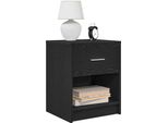 Vidaxl Comodini 2 Pezzi Con Cassetto Nero 40X34X50 Cm