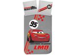 Biancheria Da Letto Per Bambino O Ragazzo, Disney Cars, Copripiumino Reversibile, 100 X 135 Cm + Federa 40 X 60 Cm, 100 % Cotone