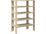 Vidaxl Portascarpe In Rovere Sonoma 61X32X87,5 Cm Materiale A Base Di Legno