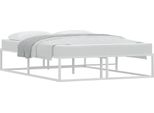 Vidaxl Struttura Letto Senza Materasso Bianco 140X200 Cm In Metallo