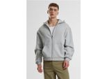 Urban Classics Uomo Fluffy Zip Hoody Lightasphalt - L