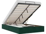 Vidaxl Ottoman Letto Senza Materasso Verde Scuro 120X200 Cm Velluto