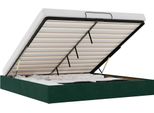 Vidaxl Ottoman Letto Senza Materasso Verde Scuro 160X200 Cm Velluto