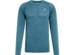 Odlo Crew Essential Seamless Langarm-T-Shirt Blau 2XL Herren Blau 2XL