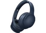 Doqaus Cuffie Senza Fili Bluetooth, Fino A 90 Ore, Over-Ear, 3 Modalità Eq, Hifi Stereo, Microfono Incorporato, Pieghevoli, Blu Navy