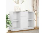 Vidaxl Credenza Con Cassetto Bianco 101X35X76 Cm Materiale A Base Di Legno