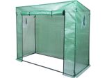Serra In Plastica Tolletour 140 G/M2, Pe Semitrasparente, Impermeabile E Resistente Alle Intemperie, Bianca, 200X80X150/169 Cm