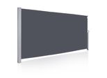 Aopunly Tenda Da Sole Laterale 160X300Cm Schermo Privacy Estensibile Opaco Protezione Solare Tenda Da Sole Balcone Terrazza Giardino Laterale Tenda A Rullo Frangivento Grigio
