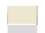 Jayseuw Tenda Da Sole Laterale 160X300Cm Schermo Privacy Estensibile Opaco Protezione Solare Tenda Da Sole Balcone Terrazza Giardino Laterale Tenda A Rullo Frangivento Beige