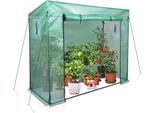 Serra In Telo Clanmacy 140 G/M2, Pe Semitrasparente, Impermeabile E Resistente Alle Intemperie, Bianco, 200X80X150/169 Cm
