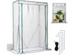 Serra In Plastica Clanmacy Serra Per Pomodori 100X50X150 Cm Serra, Bianca