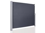 Tolletour Tenda Laterale 180X300Cm Schermo Privacy Estensibile Opaco Protezione Solare Tenda Da Sole Balcone Terrazza Giardino Tenda Laterale A Rullo Frangivento Grigio