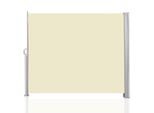 Tolletour Tenda Laterale 160X300Cm Schermo Privacy Estensibile Opaco Protezione Solare Tenda Da Sole Balcone Terrazza Giardino Tenda Laterale A Rullo Frangivento Beige
