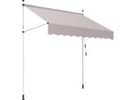 Tenda Da Sole Aopunly Con Morsetti Per Balcone, Resistente Ai Raggi Uv, Impermeabile, Beige, 150 Cm
