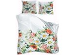Biancheria Da Letto In Raso 140X200 Stampa Digitale Nobile Flowers Prato Fiorito Multicolore