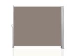 Aopunly Tenda Da Sole Laterale 180X300Cm Schermo Privacy Estensibile Opaco Protezione Solare Tenda Da Sole Balcone Terrazzo Giardino Laterale Tenda A Rullo Frangivento Marrone