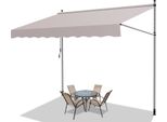Jayseuw Tenda Da Sole Con Morsetti Tenda Da Sole Per Balcone Resistente Ai Raggi Uv Impermeabile Beige 150 Cm