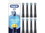 Oral-B Replaceable Toothbrush Heads | Io Ultimateclean | Heads | For Adults | Number Of Brush Heads Included 8 | Black