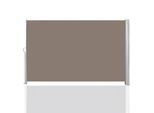Tolletour Tenda Laterale 180X300Cm Schermo Privacy Estensibile Opaco Protezione Solare Tenda Da Sole Balcone Terrazza Giardino Tenda Laterale A Rullo Protezione Vento Marrone