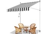 Tenda Da Sole Hengda 150X120 Cm Tenda Da Sole Per Balcone Regolabile In Altezza Con Manovella Protezione Solare Senza Forature Per Terrazze E Balconi Grigio Bianco