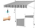 Hengda Tenda Da Sole Tenda Da Balcone Resistente Ai Raggi Uv Impermeabile Bianco Grigio 400 Cm