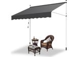 Hengda Tenda Da Sole Con Morsetti Tenda Da Sole Per Balcone Resistente Ai Raggi Uv Impermeabile Grigio 400 Cm