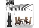 Tenda Da Sole A Morsetto Clanmacy 250X120 Cm Tenda Da Sole Per Balcone Regolabile In Altezza Con Manovella Protezione Solare Senza Forature Per Terrazze E Balconi Grigio Bianco