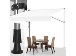 Tenda Da Sole A Morsetto Clanmacy 250X120 Cm Tenda Da Sole Per Balcone Regolabile In Altezza Con Manovella Protezione Solare Senza Forature Per Terrazze E Balconi Crema