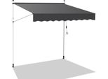 Hengda Tenda Da Sole Con Morsetti Tenda Da Sole Per Balcone Resistente Ai Raggi Uv Impermeabile Grigio 350 Cm