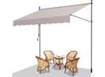 Hengda Tenda Da Sole Con Morsetti Tenda Da Sole Per Balcone Resistente Ai Raggi Uv Impermeabile Beige 250 Cm