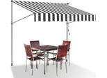 Tenda Da Sole A Morsetto Clanmacy 150X120 Cm Tenda Da Sole Per Balcone Regolabile In Altezza Con Manovella Protezione Solare Senza Forature Per Terrazze E Balconi Grigio Bianco