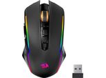 Mouse Da Gioco Wireless Redragon, Mouse Da Gioco Ricaricabile Rgb Con 9 Pulsanti Programmabili Per La Modifica Delle Macro/8000 Dpi, Mouse Da Gioco Wireless Ergonomico