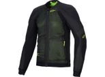 Giacca Protettiva Alpinestars Troop-Air, Nero/Giallo Neon, 2XL