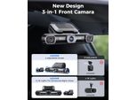 4 Canali 4K Dashcam Auto 360 Gradi Con 128GB Emmc，2.5K+1K+1K+1K Dashcam, 5G Wifi, Controllo Vocale Dashcam Auto Anteriore Posteriore, Visione Notturna Ir, Modalità Di Parcheggio